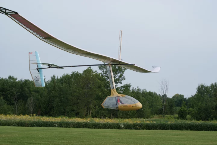 The Snowbird on its record-breaking flight