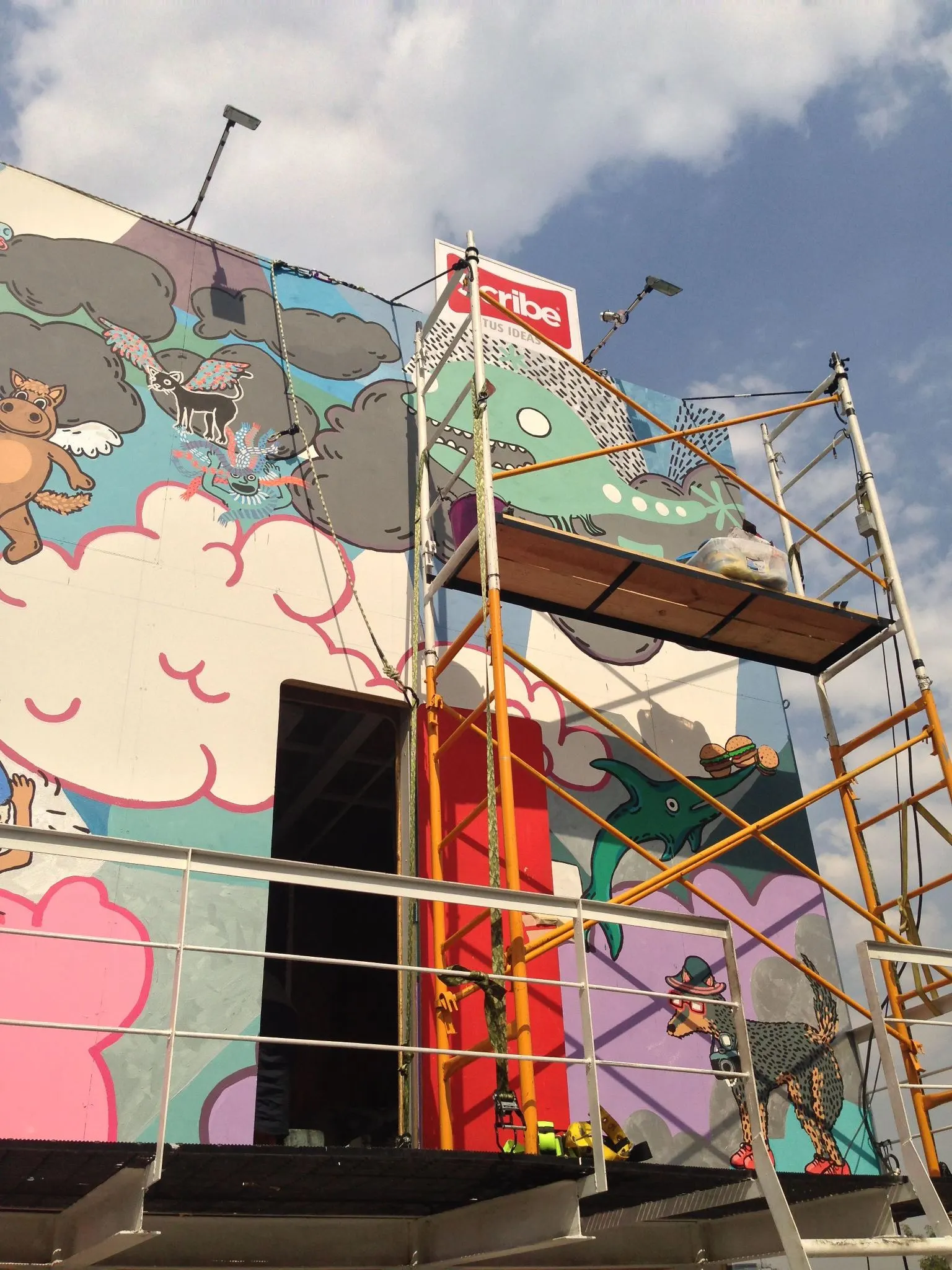 Scribe has not revealed any further plans for the Billboard House so far, but it's a fair bet that Beaven will not be the last artist to take up residence there