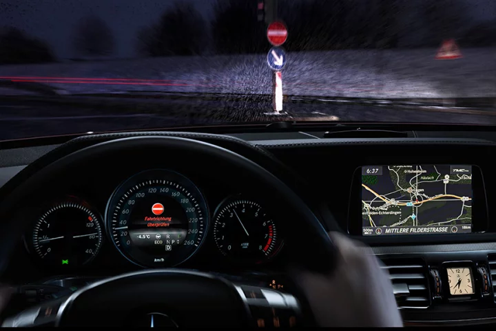 Mercedes-Benz's new traffic sign assistance system now recognizes no-overtaking zones and no-entry signs