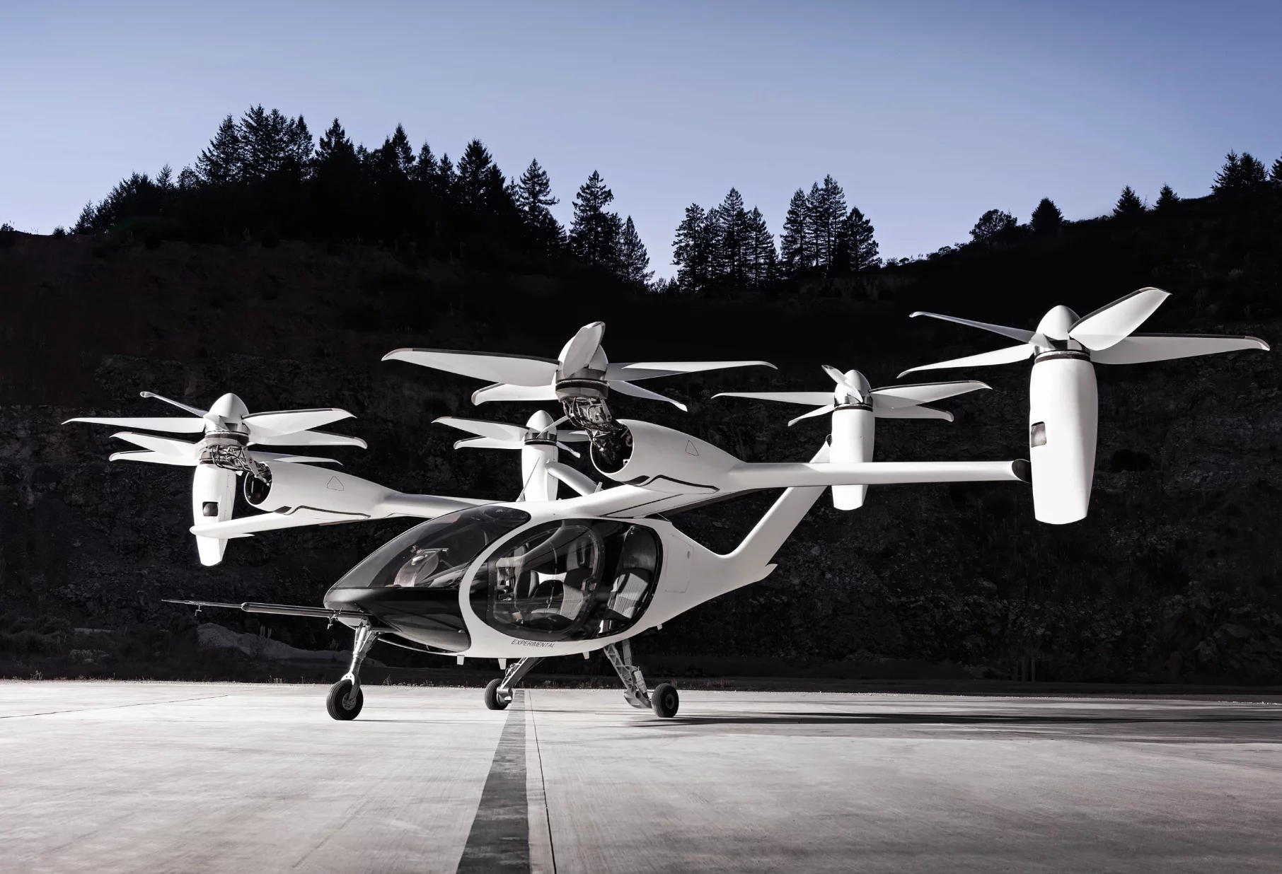 The US Army is studying the acoustic properties of the distributed rotor configurations used by electric vertical takeoff and landing aircraft (Pictured - Joby Aviation's transitioning eVTOL)