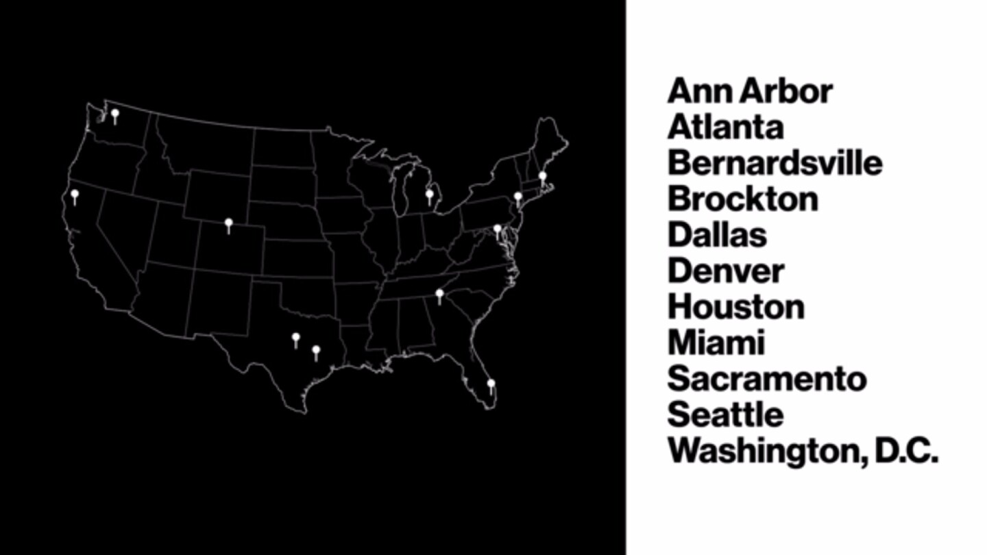 The cities Verizon is using for its test rollout