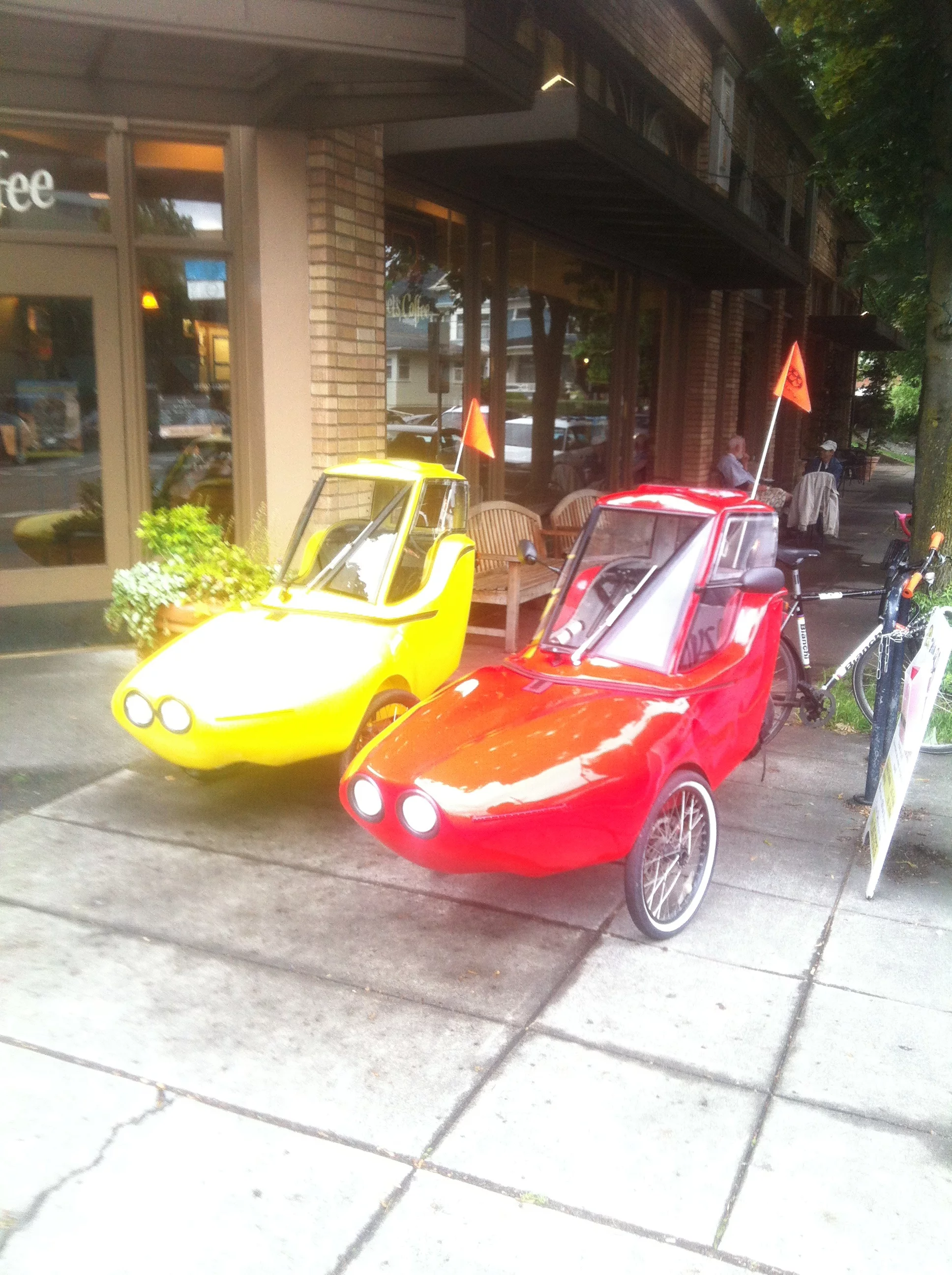 The Tripod is an electric-assist velomobile made in Portland, Oregon