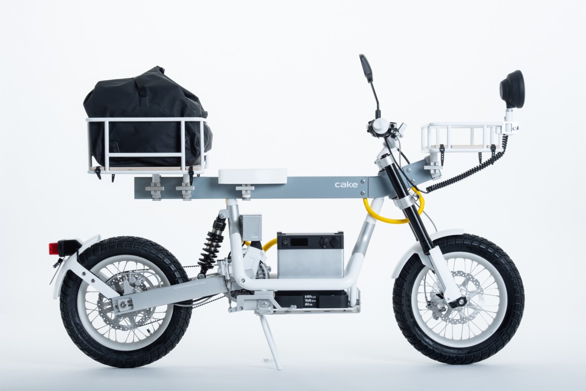 Cake goes to work on electric utility moto