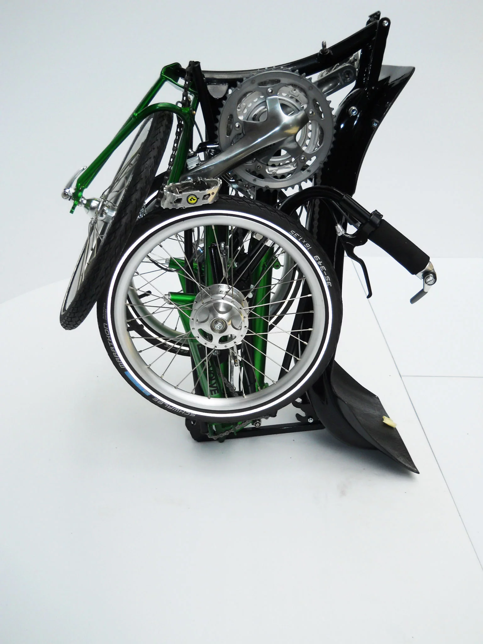 The Evolve recumbent trike reportedly folds up very small, very fast