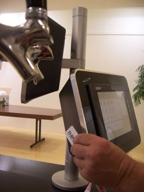 Bar staff are automatically logged on to the system via RFID before they can pour a beer or a drink