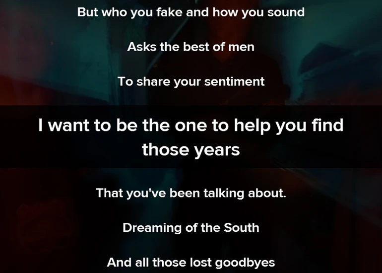 Sing along with your favorite tunes