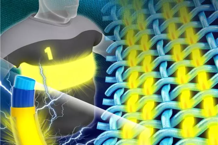 Researchers have created an LED fiber that can be directly woven into textiles to form an integrated flexible display
