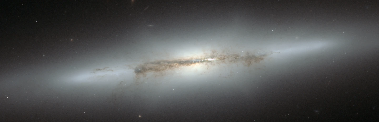 The NGC4710 galaxy as captured by the Hubble Space Telescope. The galaxy's core exhibits the same x-shape as that of the Milky Way (Image: NASA/ESA)