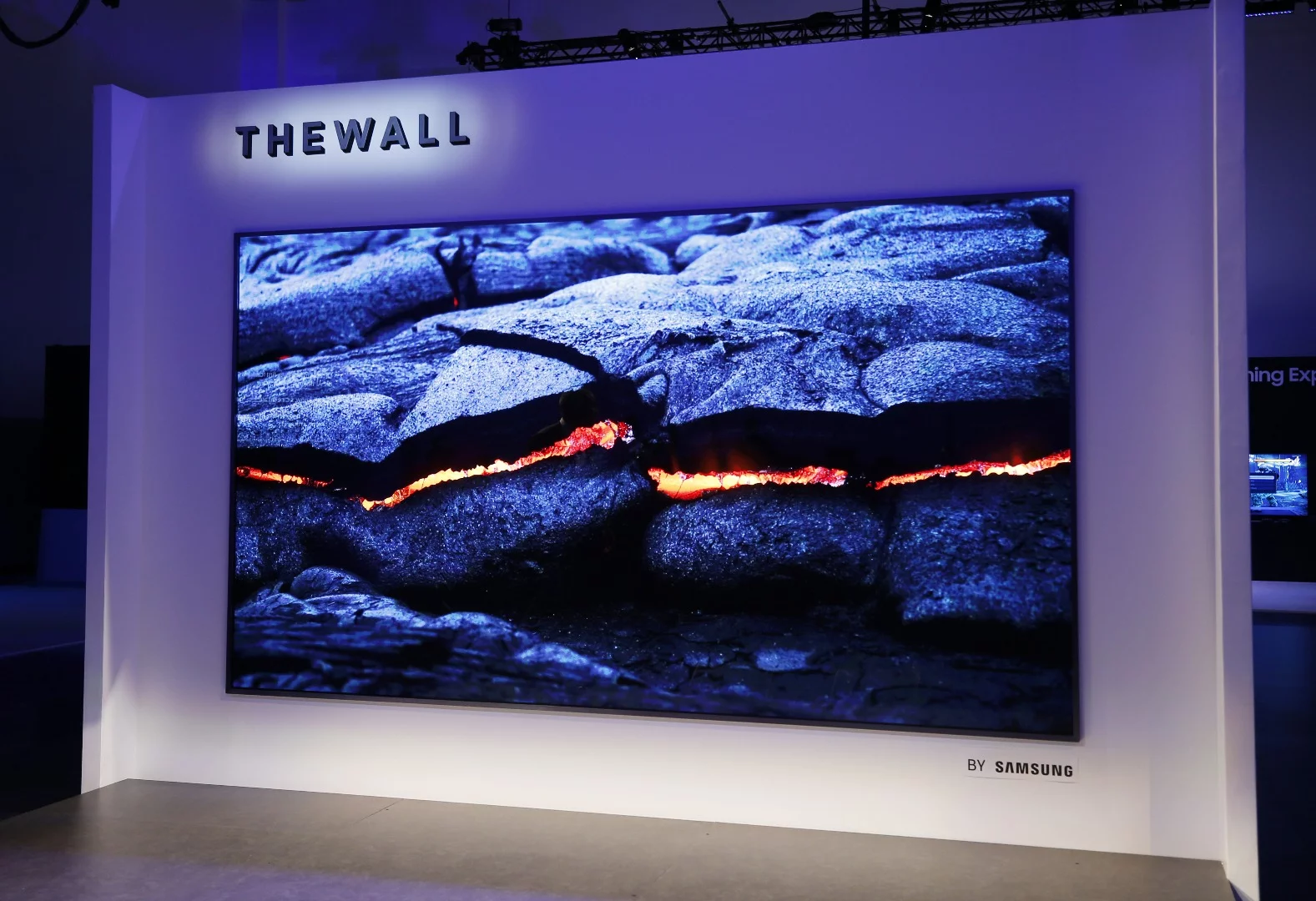 Samsung's The Wall TV features a MicroLED display