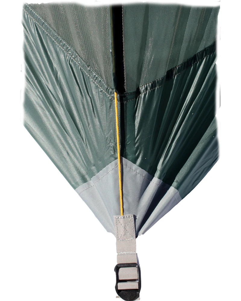 The internal cords give the tent structure without so many poles