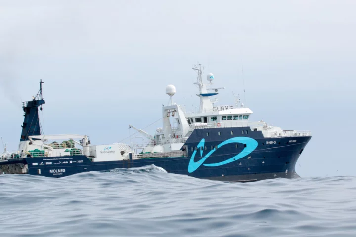 The trawler Molnes has been outfitted with the new fish-processing technology