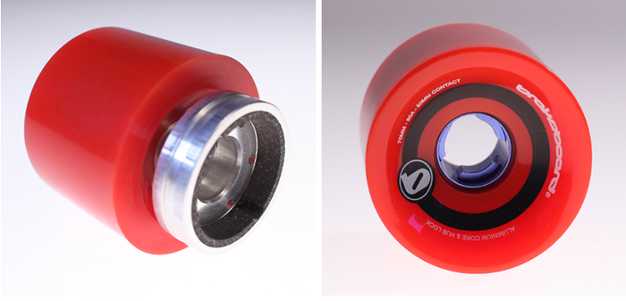 The drum is lined with a brake pad, and is attached to wheel