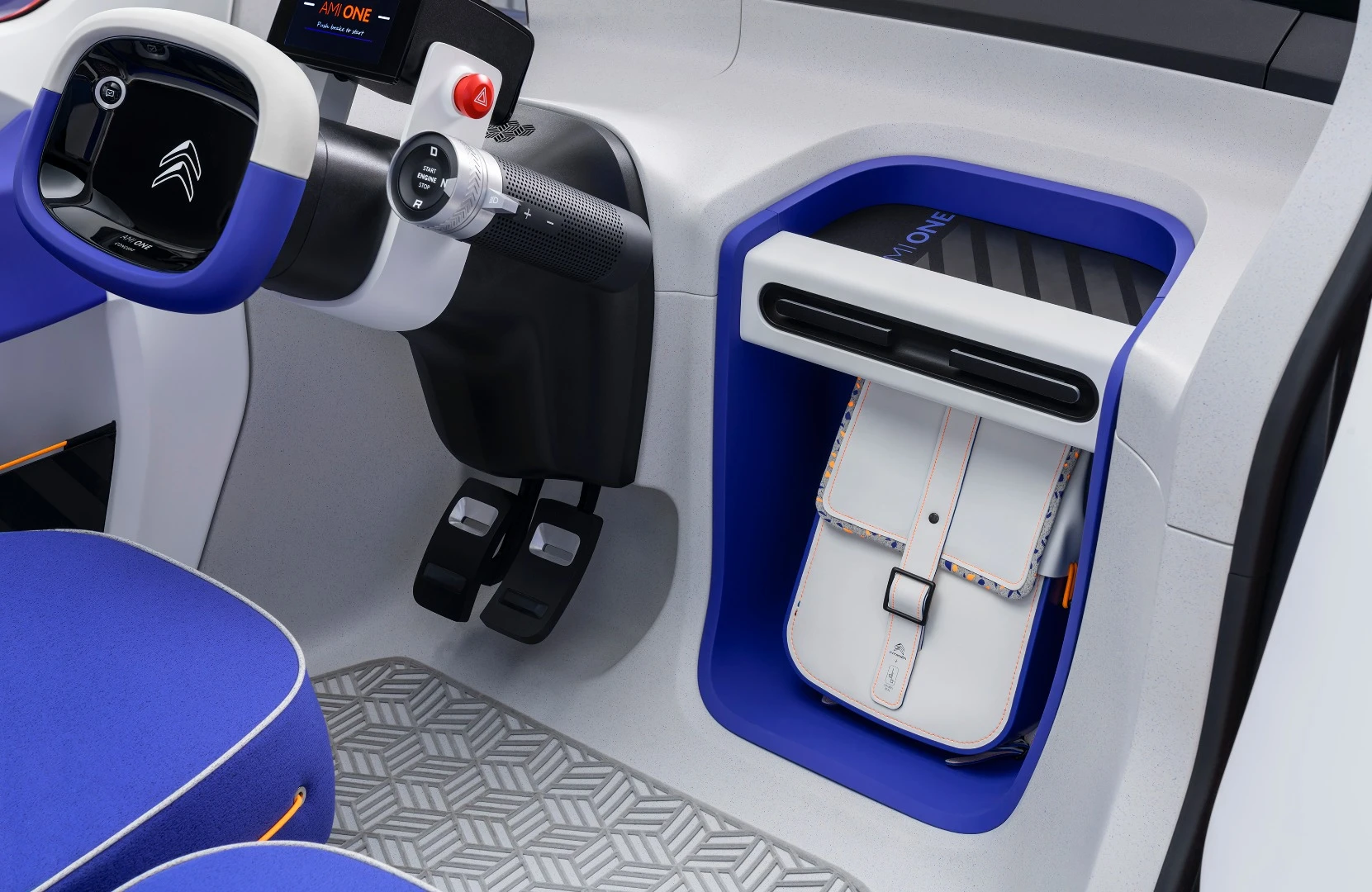 A look inside the cabin of Citroën's Ami One concept