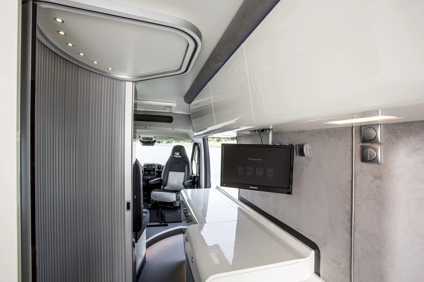 Inside the Ducato 4x4 show van