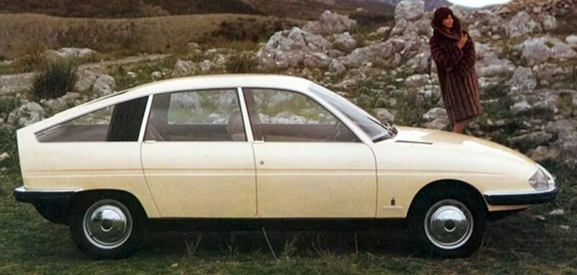 In 1967, Pininfarina's Leonardo Fioravanti produced a concept car for the British BMC which was presented at the Turin Motor Show and may well have changed the course of history had it been produced. Recognise it? Though Pininfarina did not have its own wind tunnel for several more years, the BMC 1800 Berlina-Aerodinamica had a profound effect on European automotive design, and predates the remarkably similar Citroen by several years. This was what BMC's frumpy 1800 could have looked like, and the British company's waning star just might have risen again with Italian style and aerodynamic efficiency.