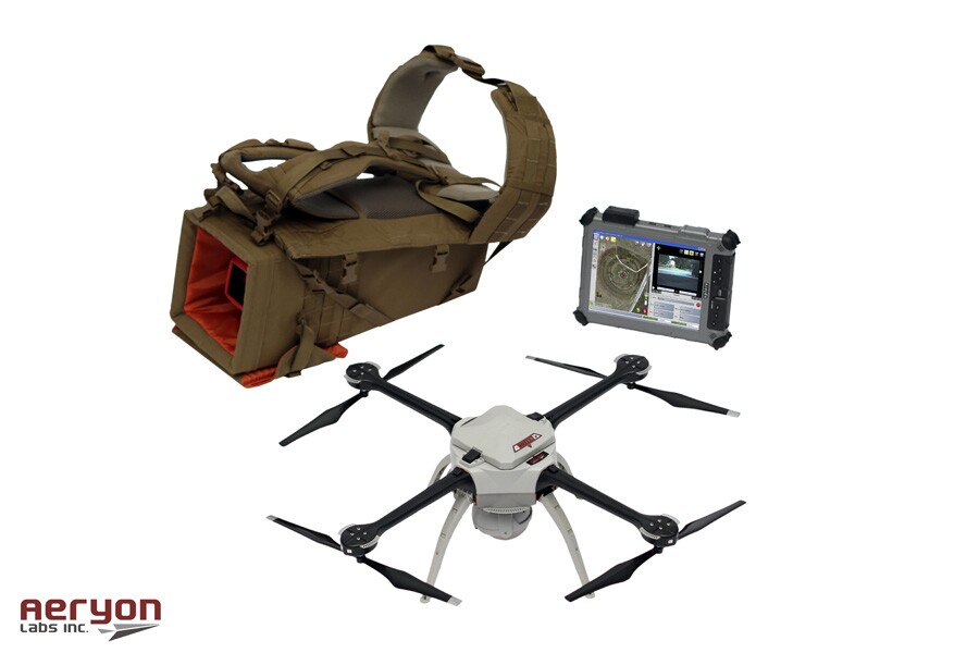The controls and images are broadcast through a 256bit AES-encrypted network with a range of 1.9 mi (3 km) beyond line-of-sight