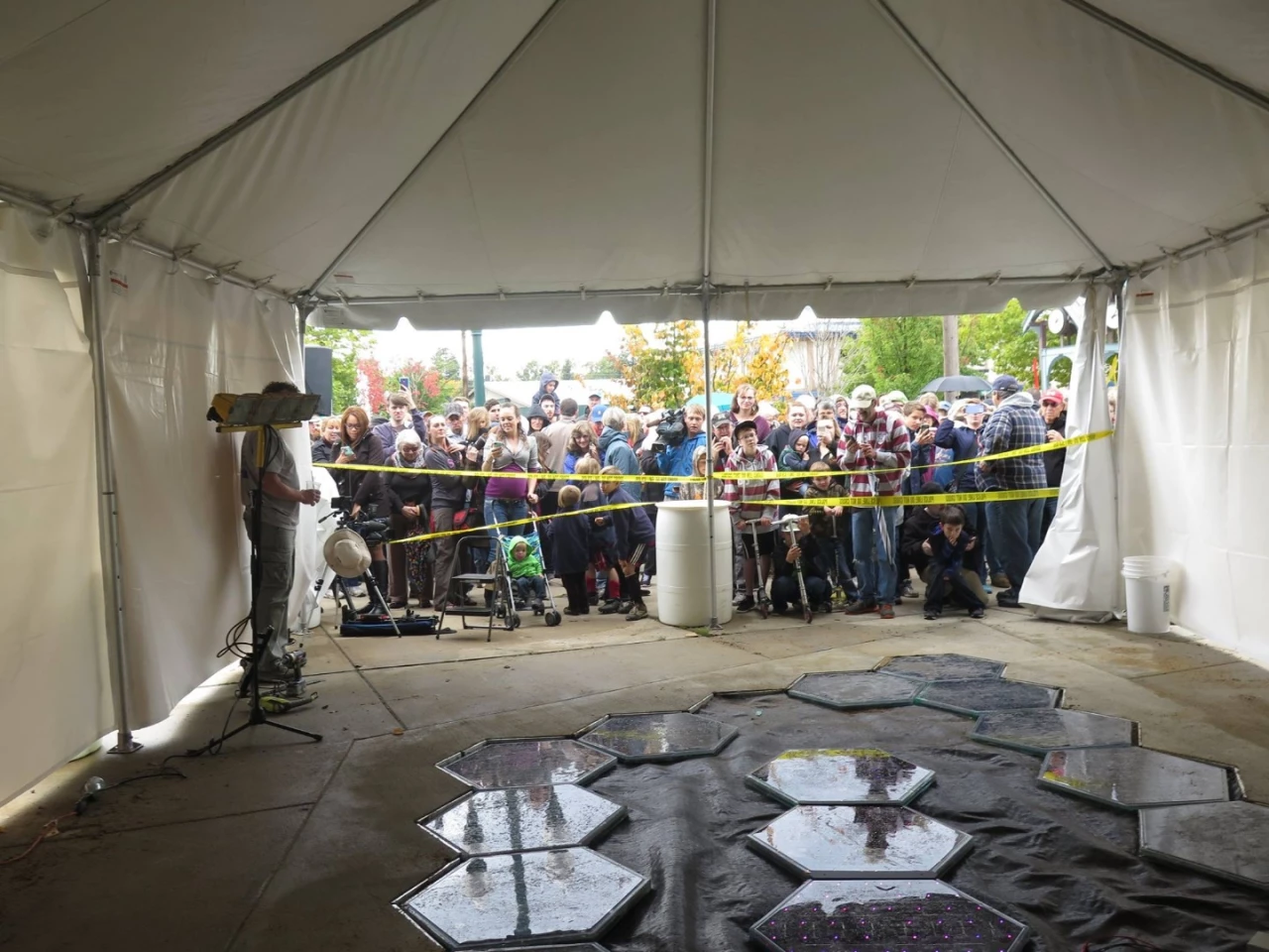 Solar Roadways gives Sandpoint locals a first look at the SR3 panel installation