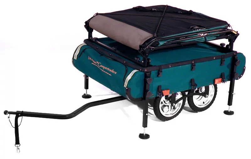 The trailer also includes leveling jacks so that, when the tent is set up, you don't roll out in the middle of the night due to being parked up on a gradient