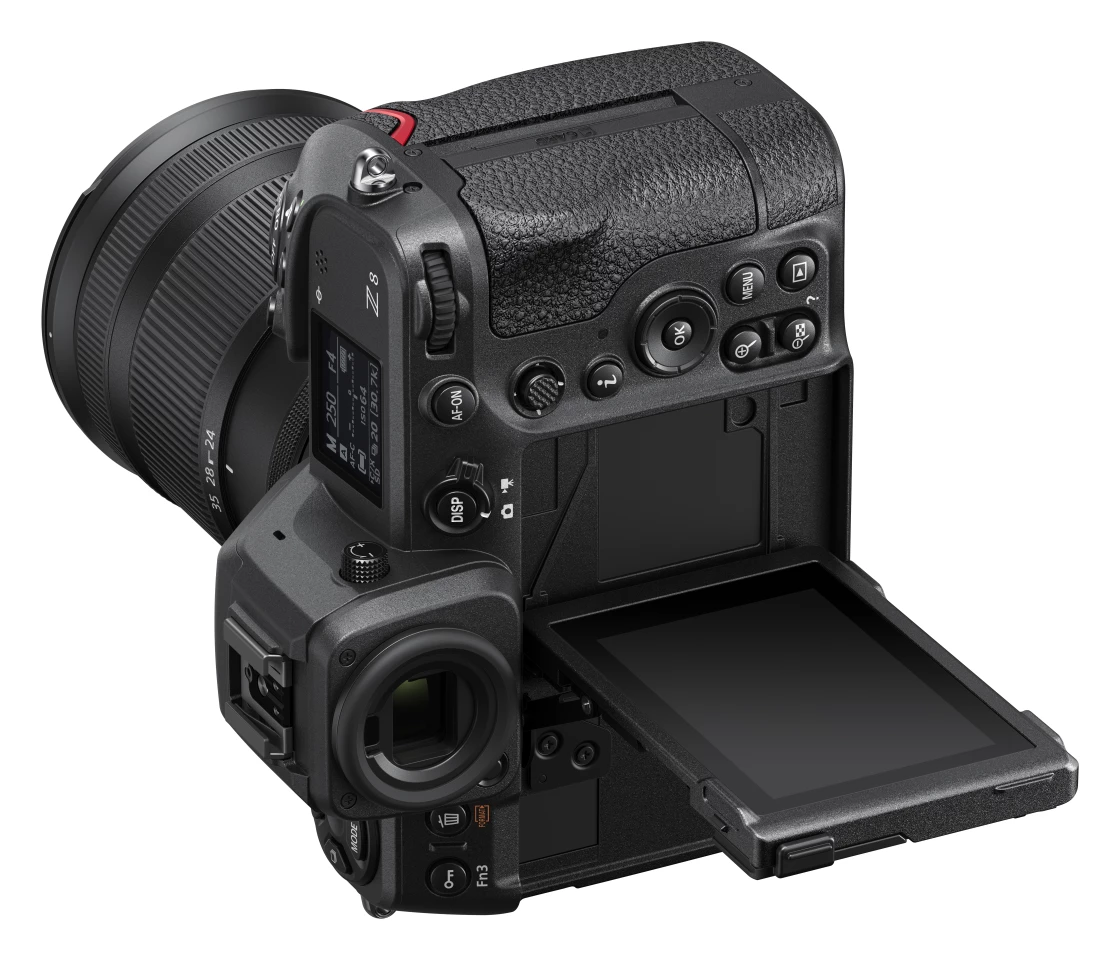 The Nikon Z8 benefits from a 4-axis TFT touchscreen display and a Quad-VGA live viewfinder