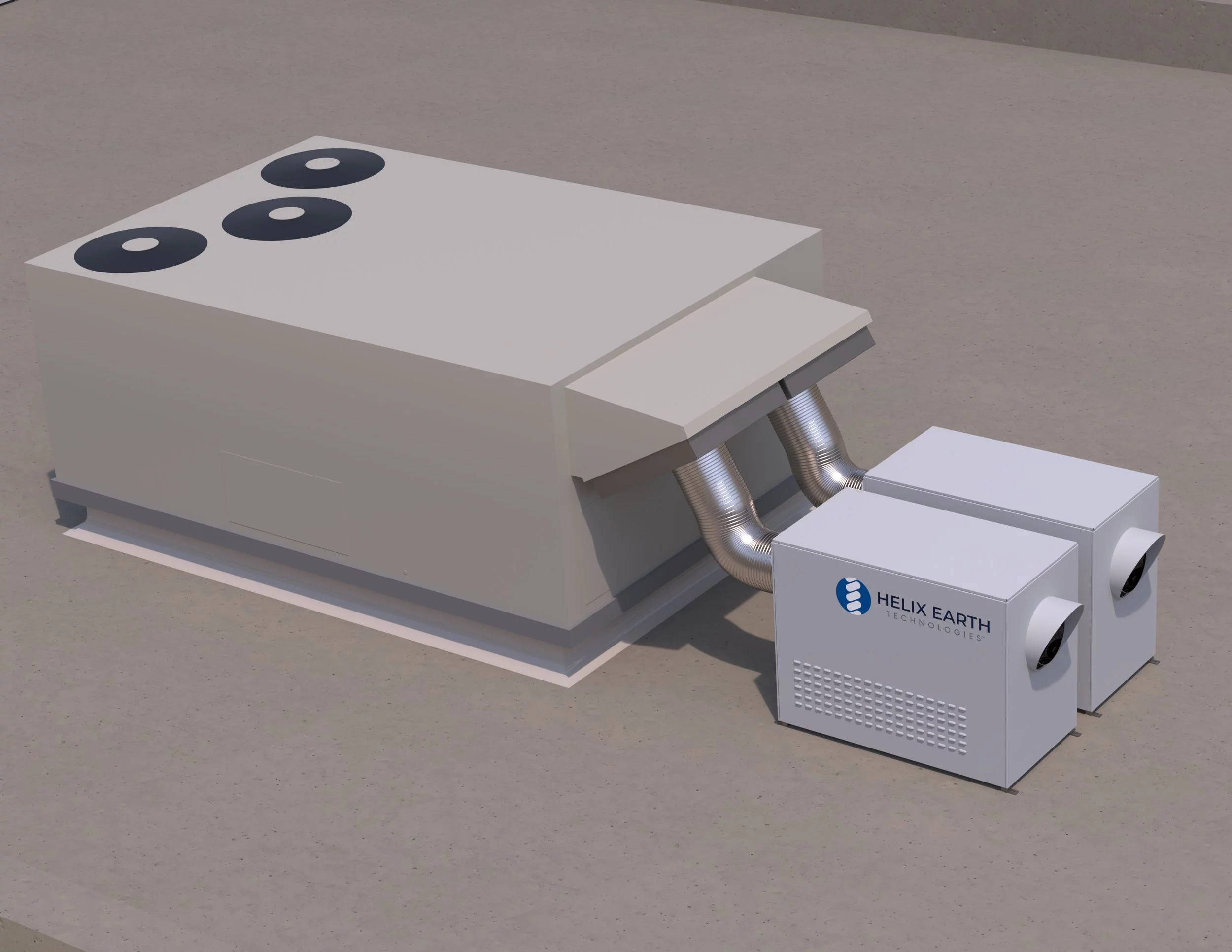 The Helix Micra systems are a fraction of the size of the AC systems they are connected to