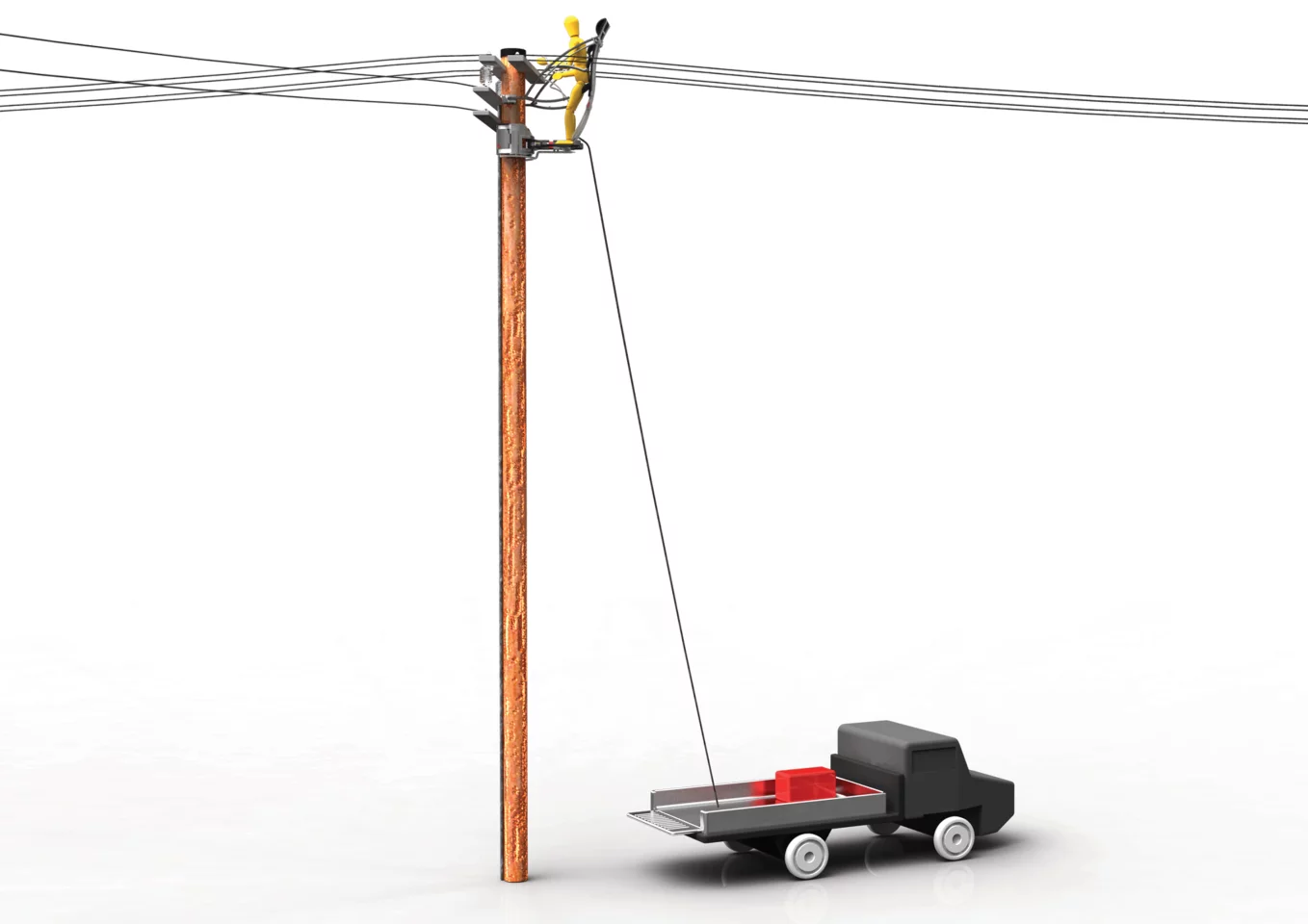 The Crawl replaces truck-mounted booms for power line maintenance