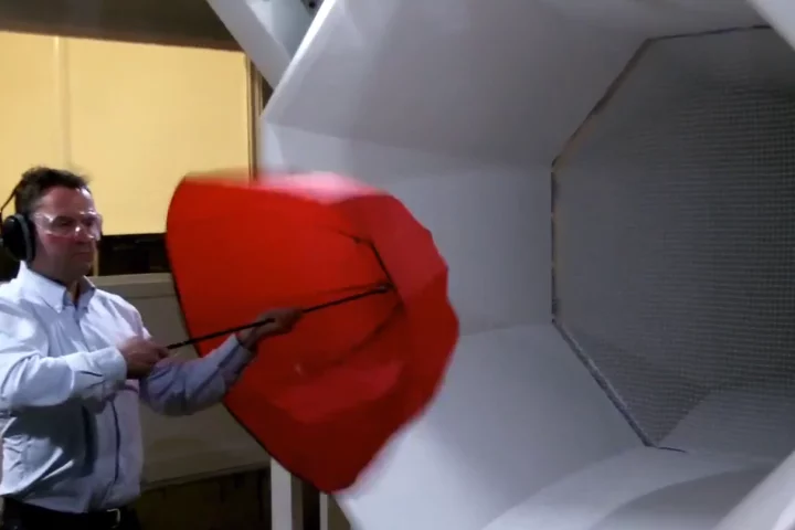 Rainshader has been tested in a wind tunnel up to gale force 7