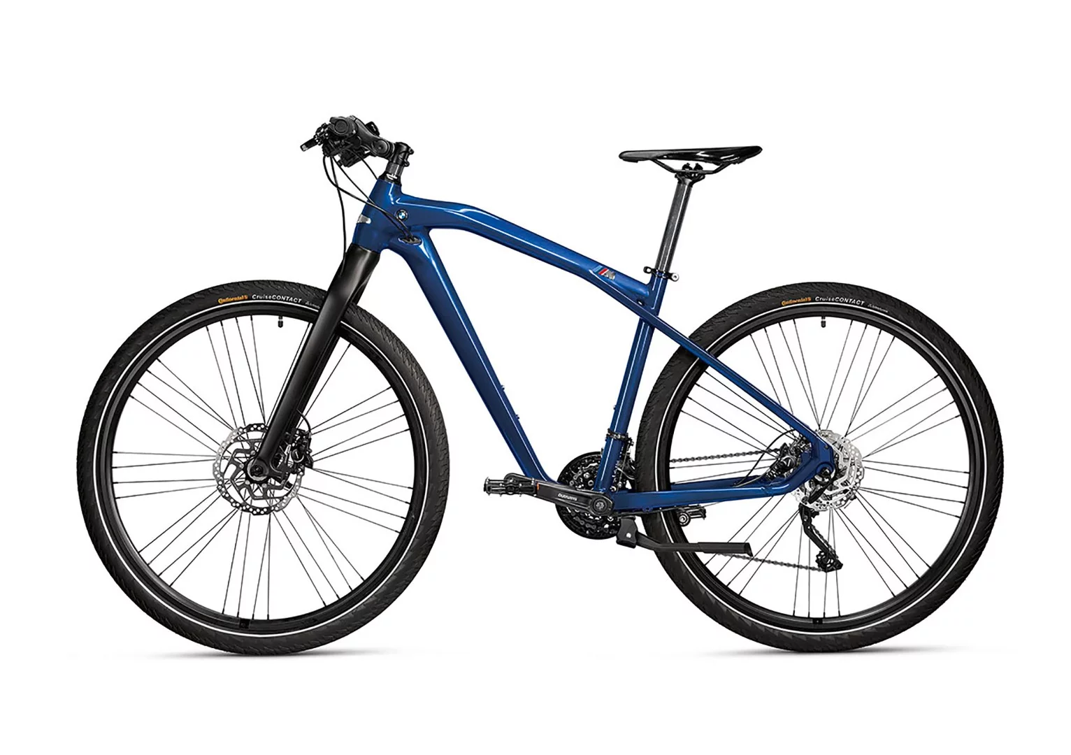 The M Limited Carbon rides on 28-inch Continental tires