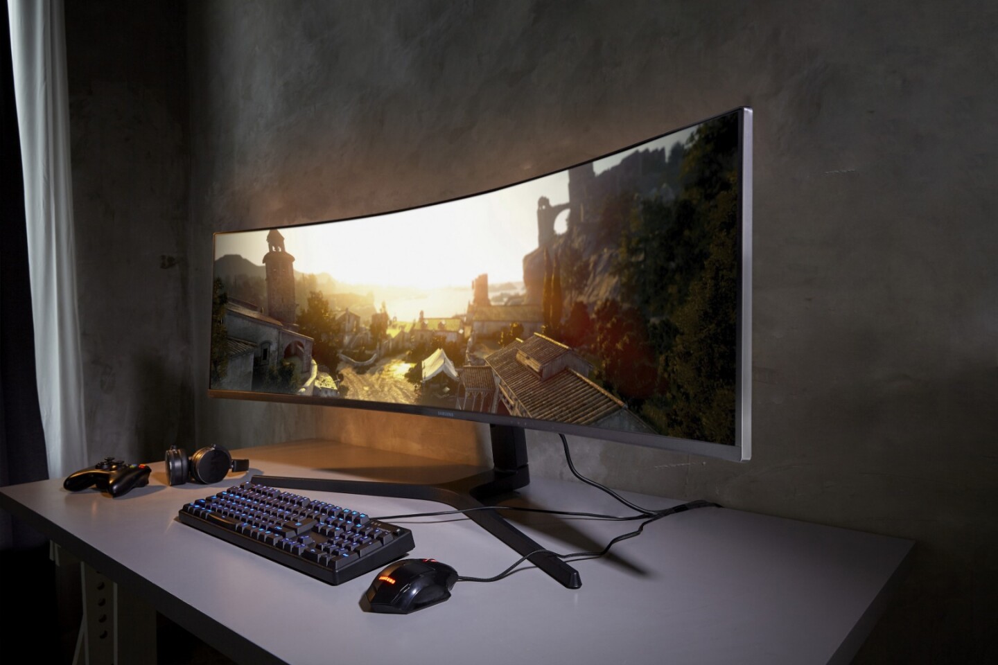 Samsung's CRG9 is an ultra-wide curved gaming monitor