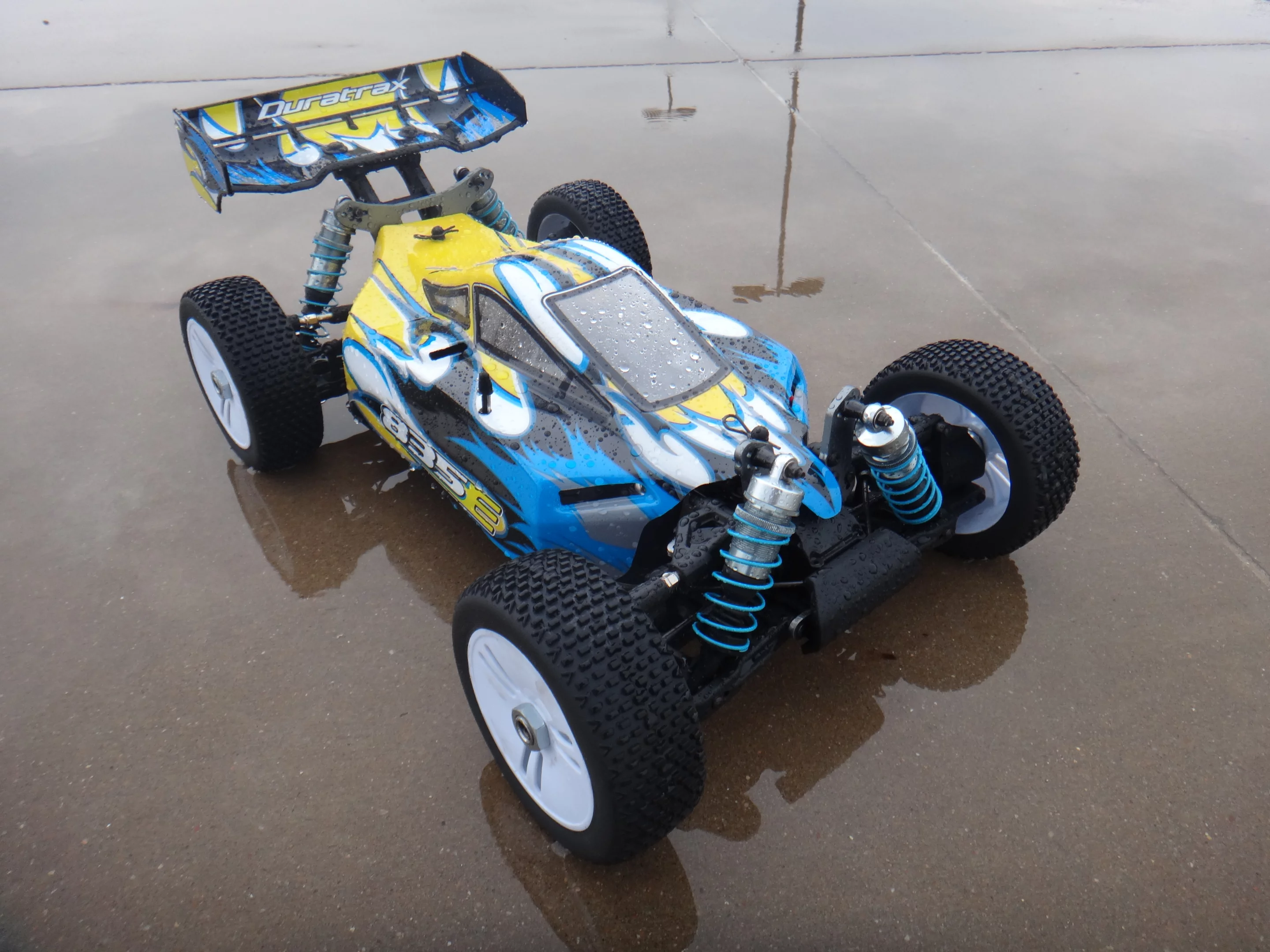 It even submerged three-quarters of the way underwater when I accidentally drove it through a deep puddle, so the waterproofing claim seems valid