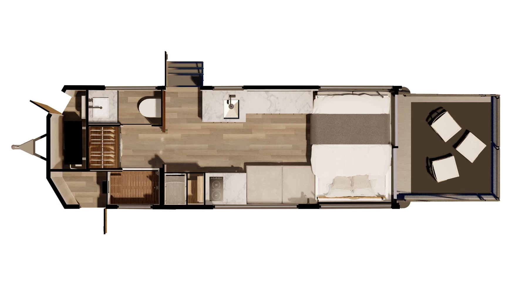 Nighttime floor plan