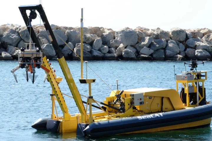 The underwater trash collector is being developed as part of a larger system designed to autonomously clear waste from the seabed