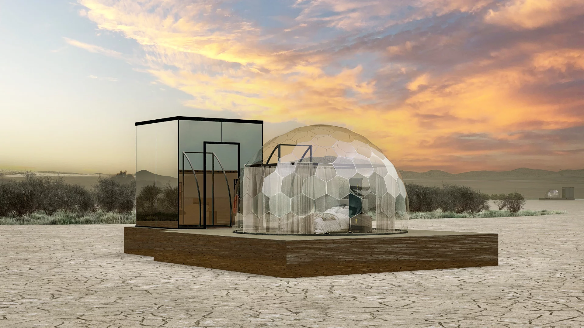 The Zen Dome lets visitors sleep in a glazed dome, which should be a good fit for stargazers