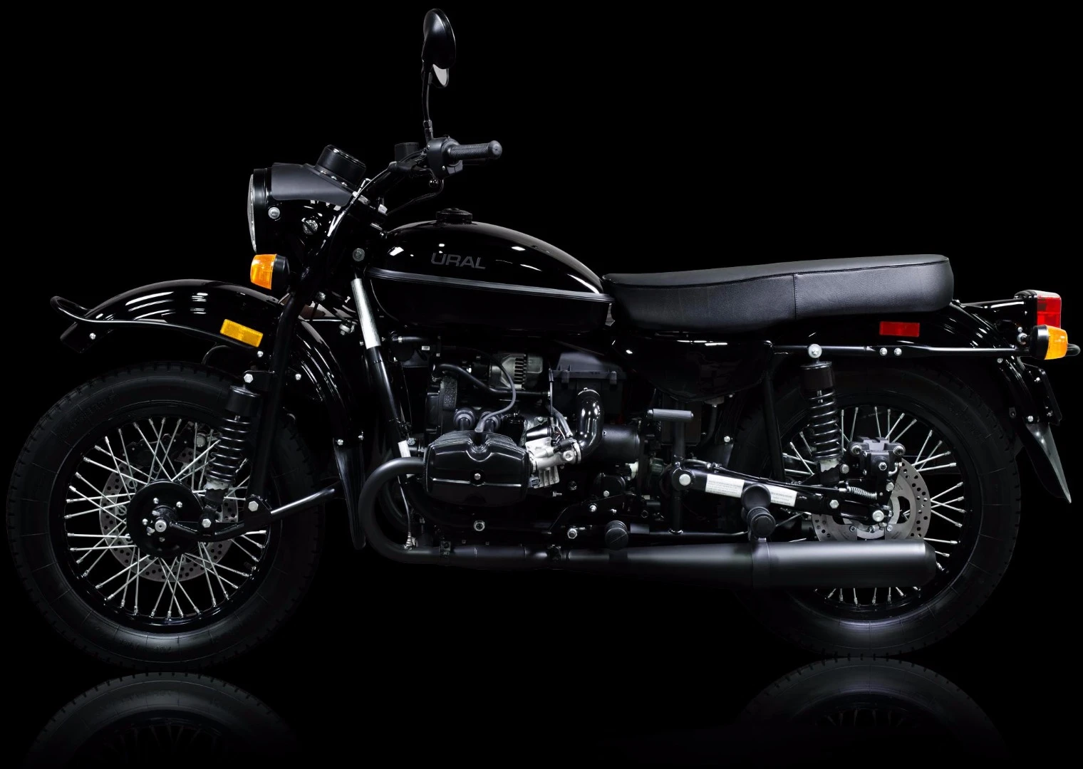 Side view of limited edition Ural Dark Force