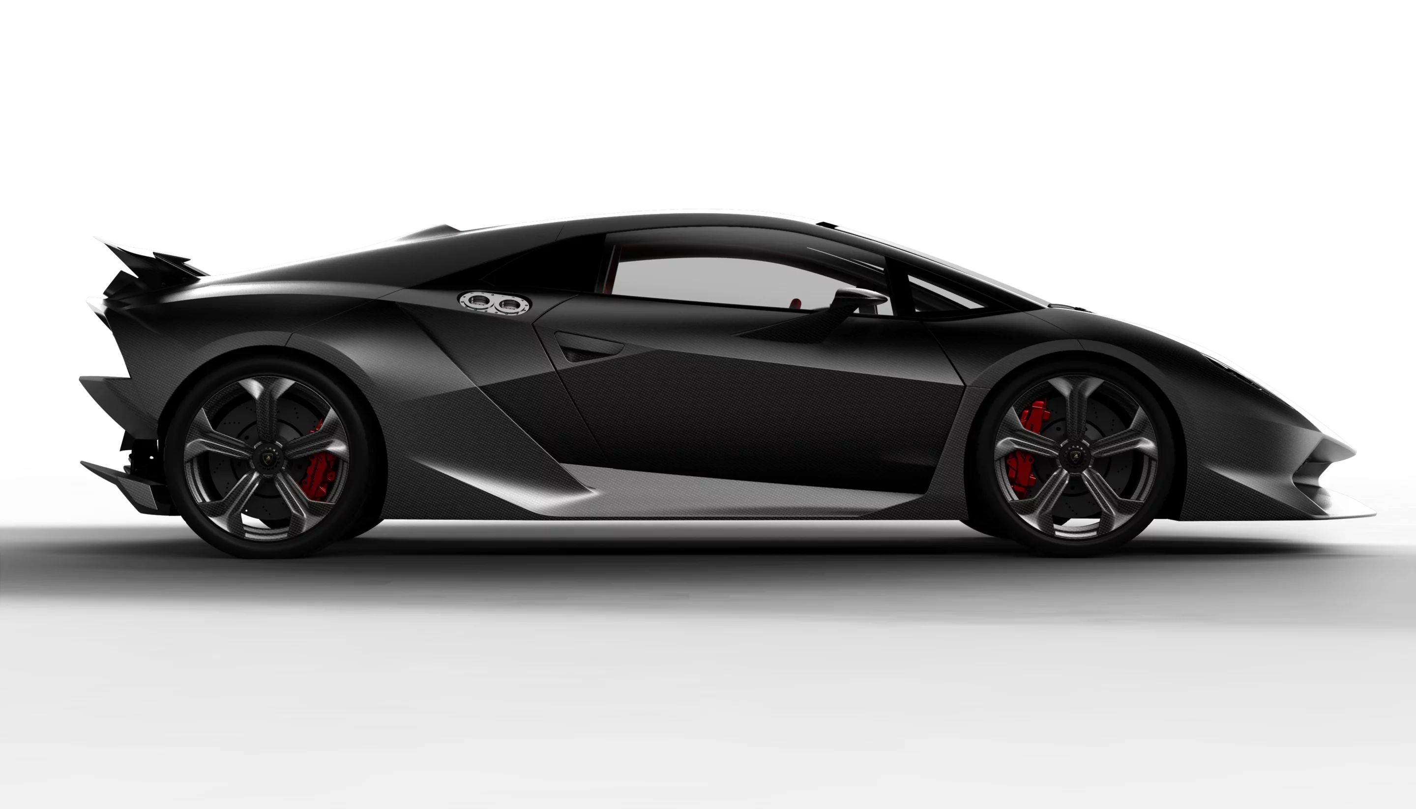 The Lamborghini Sesto Elemento side view