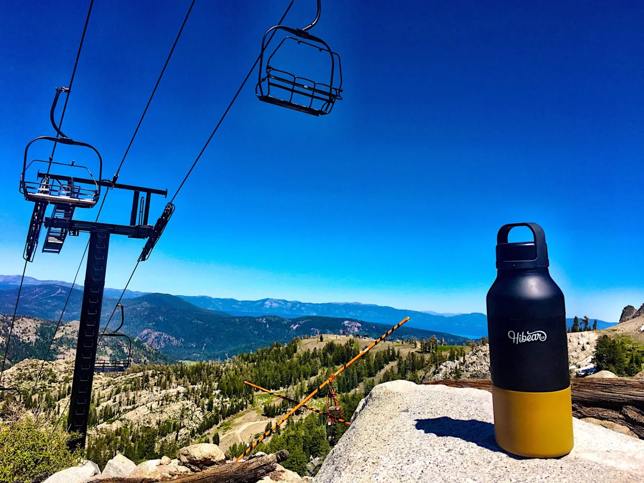 The Hibear All-Day Adventure Flask can warm you up on a frigid ski day or cool you down on a hot summer hike