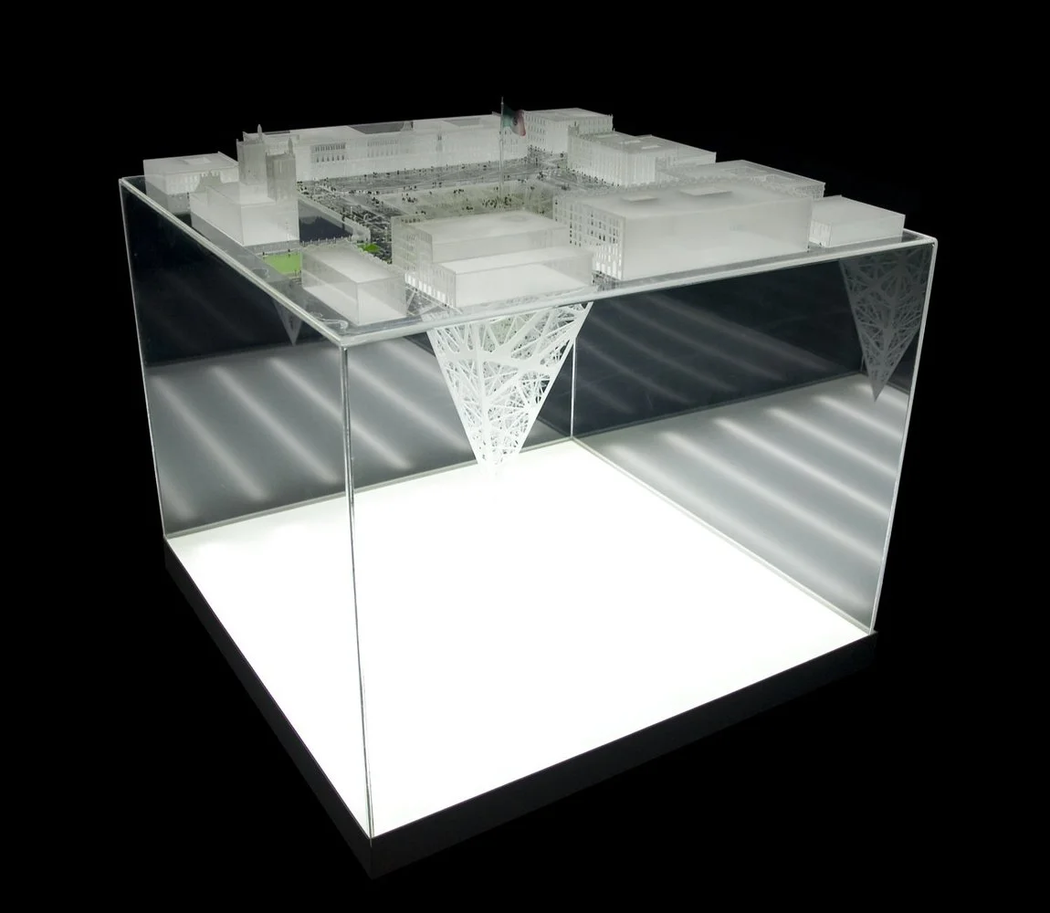 Called The Earthscraper, this is an upside-down skyscraper proposed for Mexico City. This inverted building was suggested a way to enhance urban density without crowding the city skyline