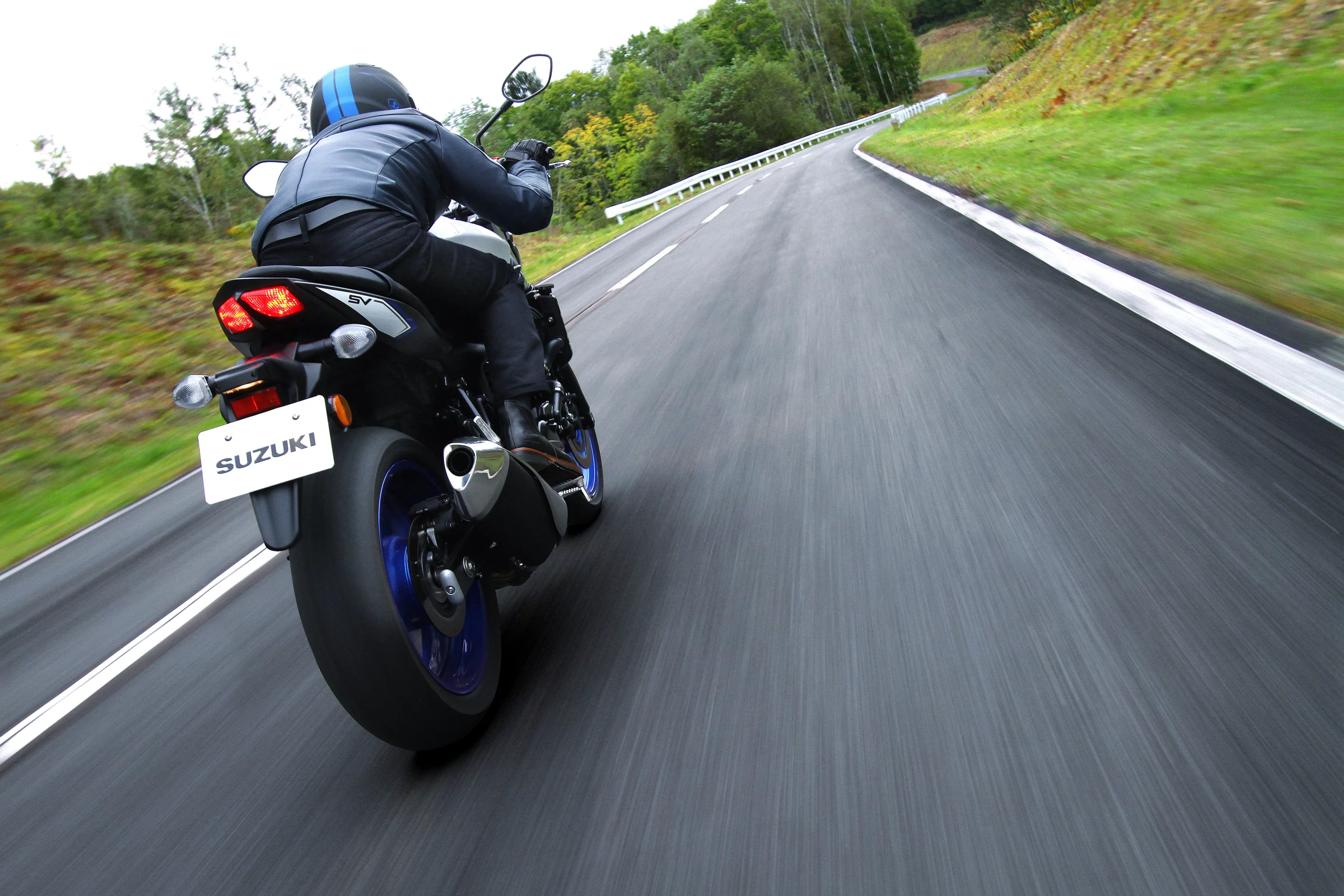 The Suzuki SV650 in action