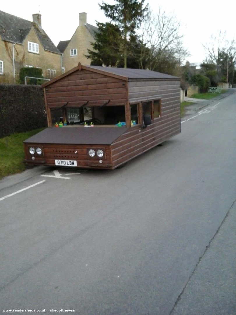 The aptly-named Fastest Shed sports a V6 engine