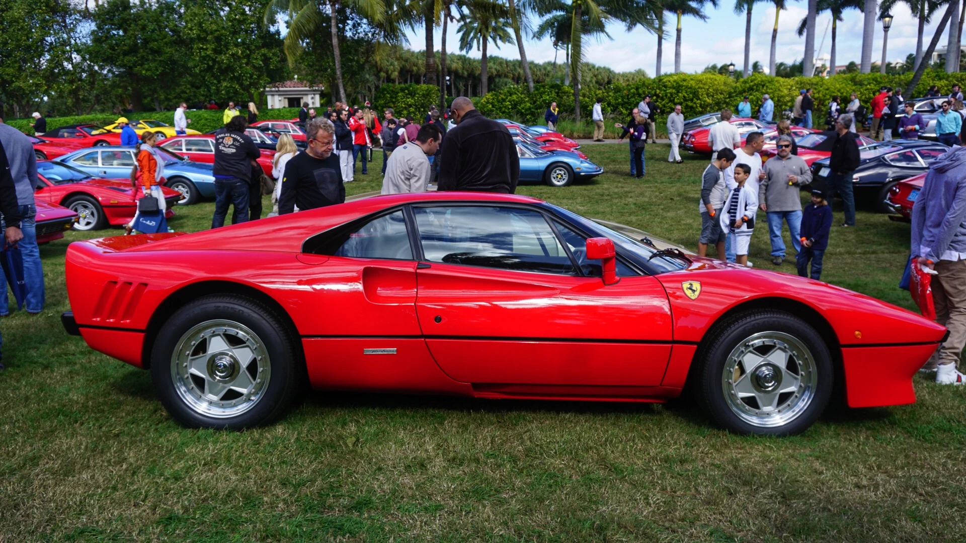 The 1985 Ferrari 288 GTO, the first of Ferrari's supercar series, was built in small numbers, just enough to meet homolagation for FIA Group B racing. It's sticker price was $85,000 (although it's unlikely any sold for that, the demand would have driven up that price), one recently sold at auction for over US$2.4 million