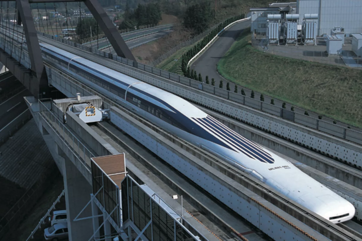 A maglev train broke the 600 km/h speed barrier in Japan (Image: Central Japan Railway Company)