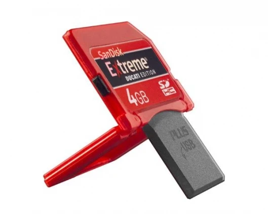 Sandisk's Extreme Ducati Edition SD card.
