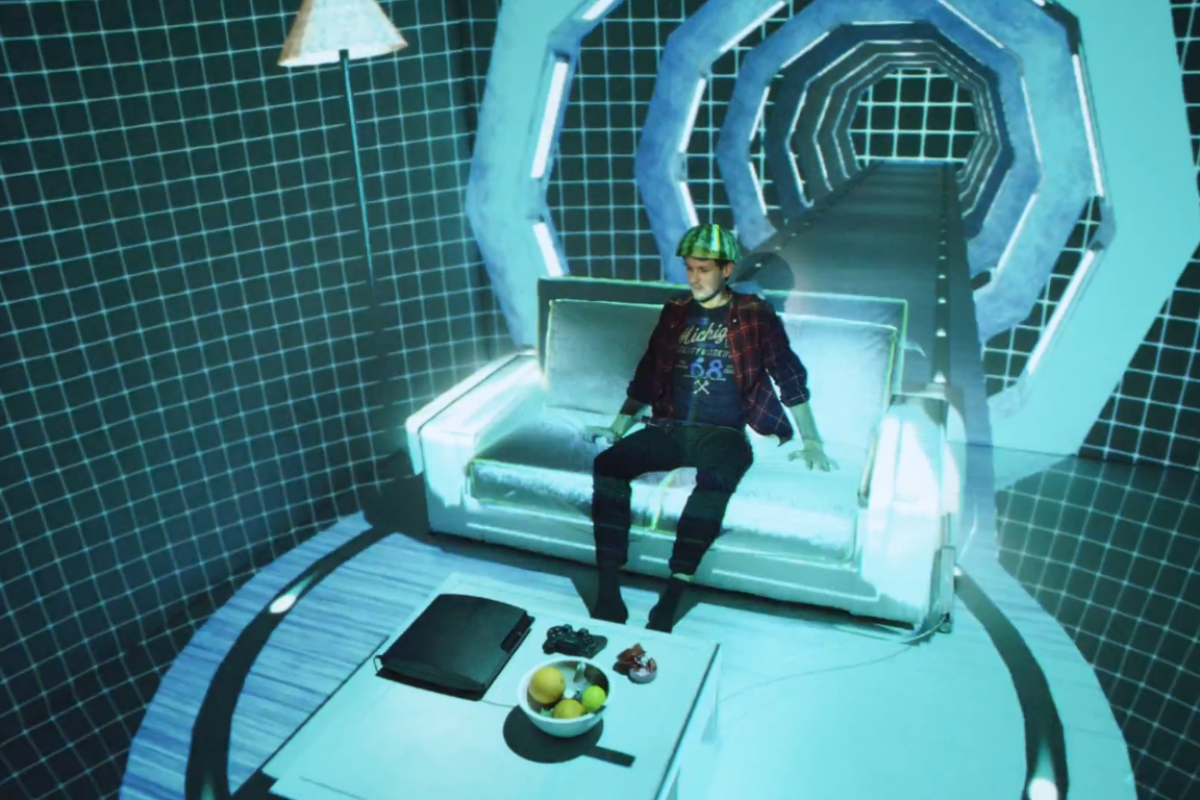 Sony transforms a room into a fantasy world using the Playstation Move and no post-production