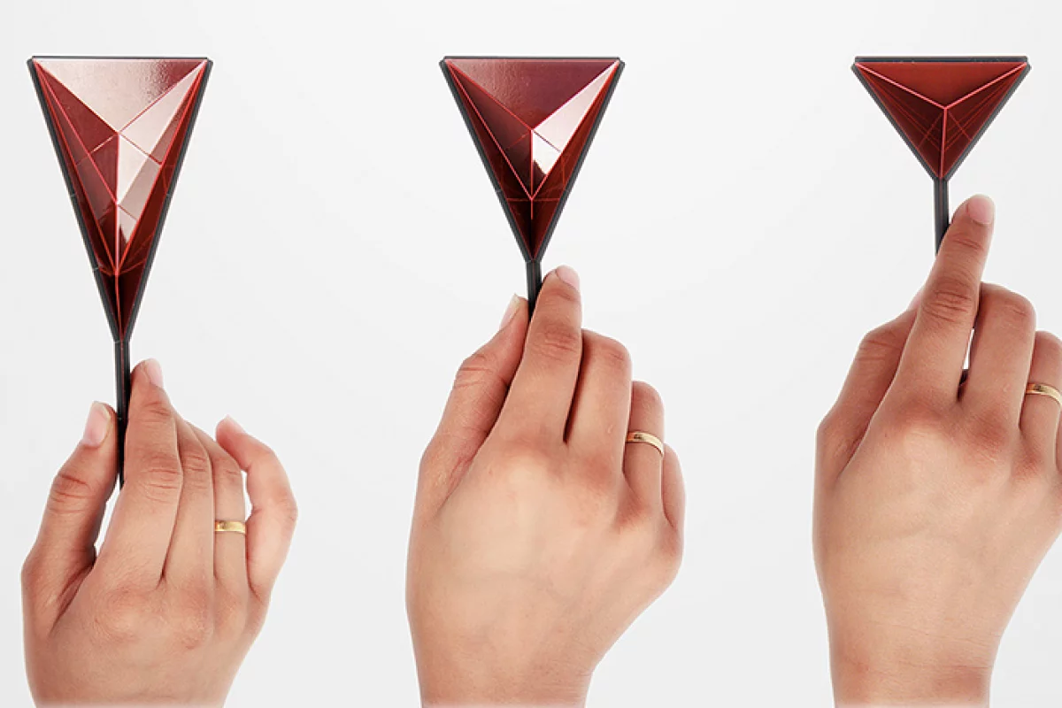 Rahul Agarwal's Polygons folds into four different volume measurements