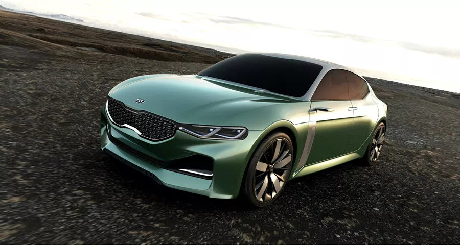 The Kia Novo concept is a 1.6 l (0.35 gal) fastback coupé