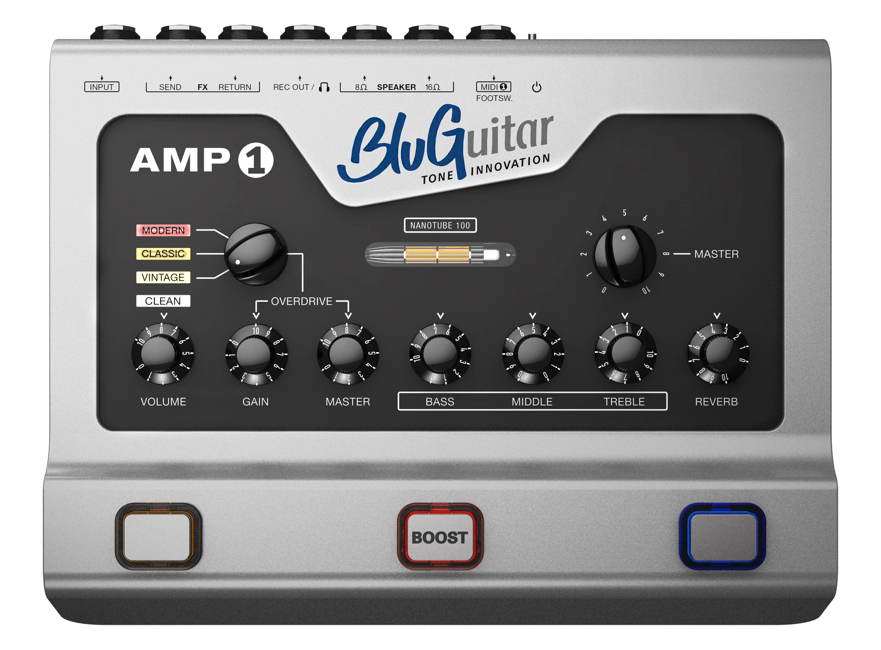The Amp1 is built around a brand new 100-watt Class D amplifier with integrated nanotube technology at the output stage