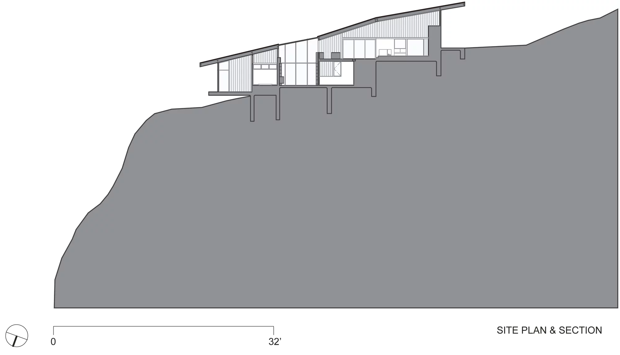 Architectural drawing of the Fall House (Image: Fougeron Architecture)