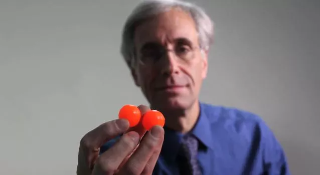 Prof. Lou Bloomfield, with a couple of samples of Vistik