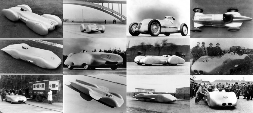 Various Mercedes-Benz pre-war projects involving aerodynamics