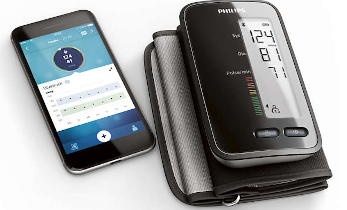 The HealthSuite app users Bluetooth to share and store data over the long term