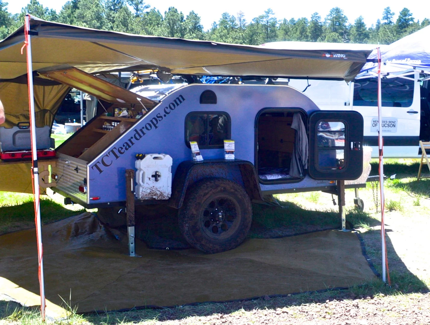 TCTeardrops shows its Off-Road Extreme (ORE) overlanding trailer at the show